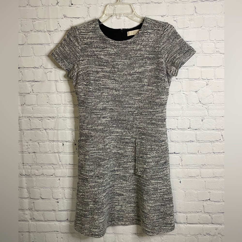 Loft tweed dress! Excellent condition! Sz 4 petit!
